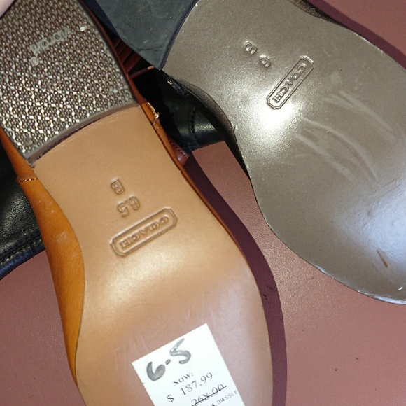 Coach leather boots new for store display amputee - Picture 2 of 5